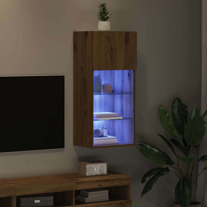 Wall-mounted TV Cabinet 40.5 x 30 x 90 cm Artisan Oak