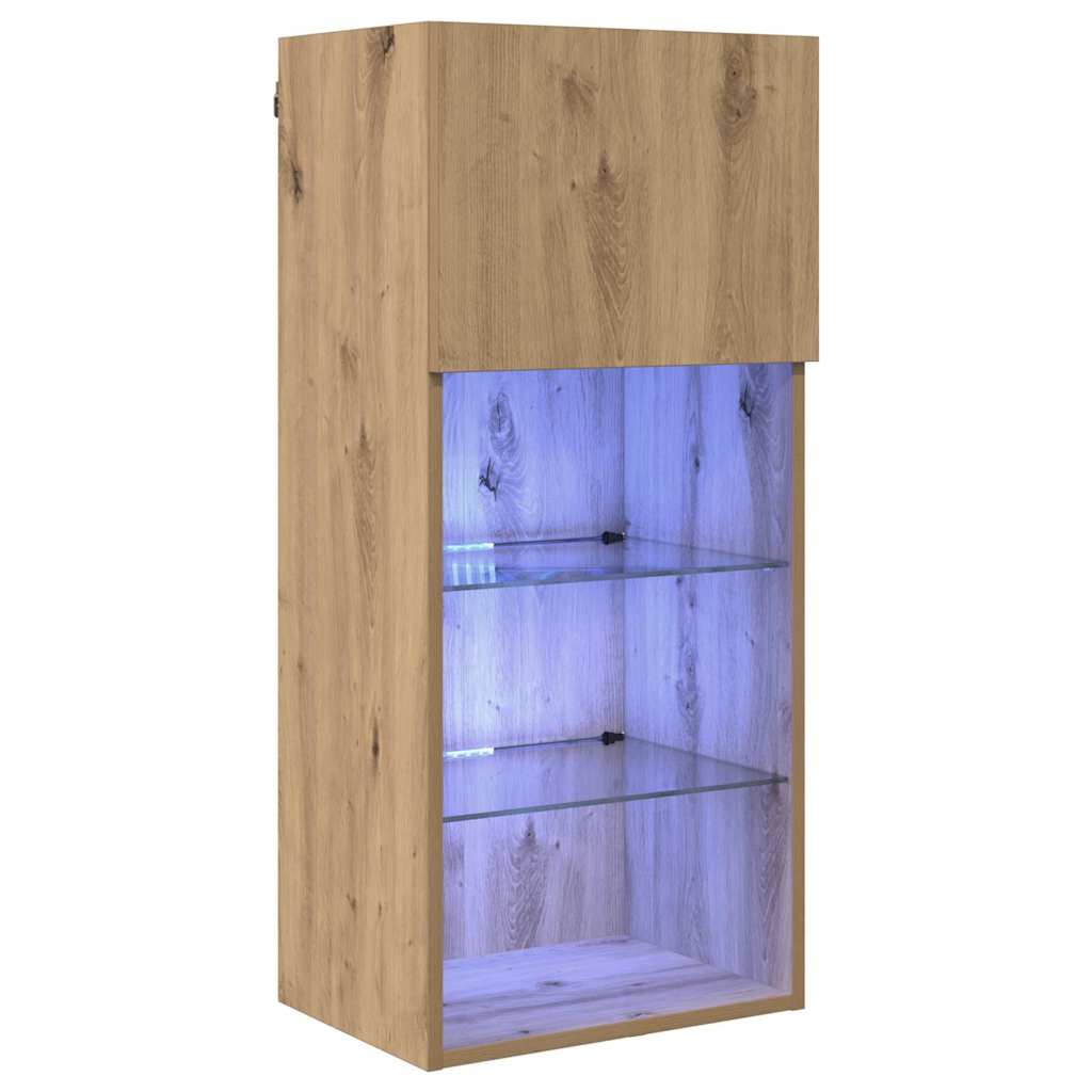 Wall-mounted TV Cabinet 40.5 x 30 x 90 cm Artisan Oak