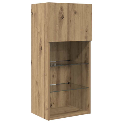 Wall-mounted TV Cabinet 40.5 x 30 x 90 cm Artisan Oak