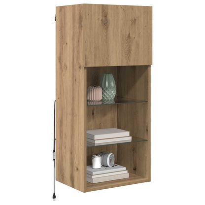 Wall-mounted TV Cabinet 40.5 x 30 x 90 cm Artisan Oak