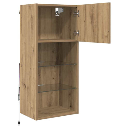 Wall-mounted TV Cabinets 2 pcs Artisan Oak Engineered Wood