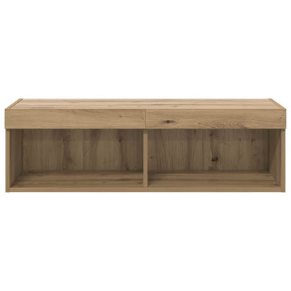 TV Wall Cabinet 100 x 30 x 30 cm Artisan Oak Engineered Wood