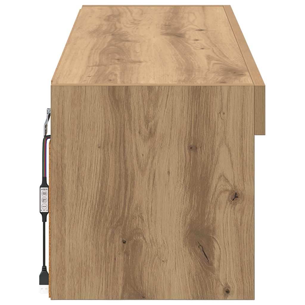 TV Wall Cabinet 100 x 30 x 30 cm Artisan Oak Engineered Wood