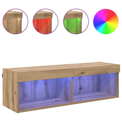 TV Wall Cabinet 100 x 30 x 30 cm Artisan Oak Engineered Wood