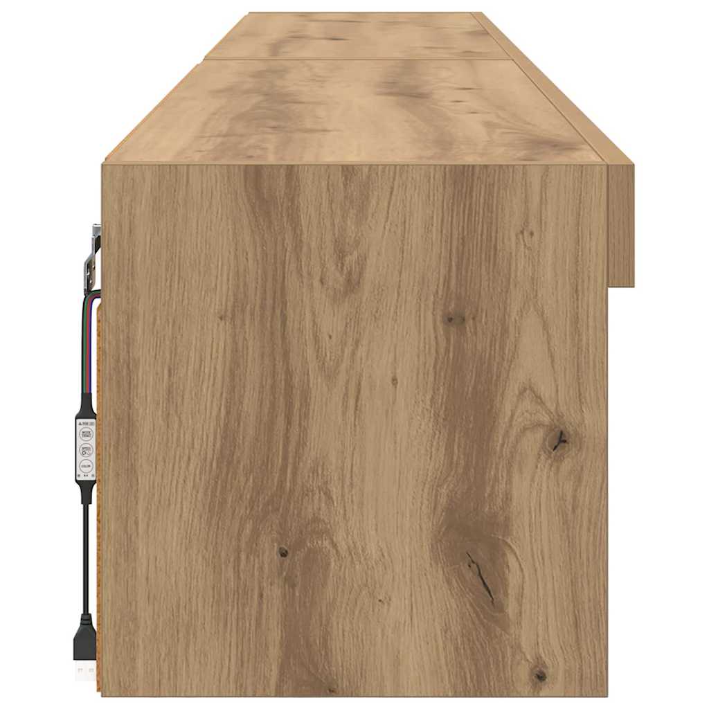TV Cabinet Set 2 pcs Artisan Oak Engineered Wood