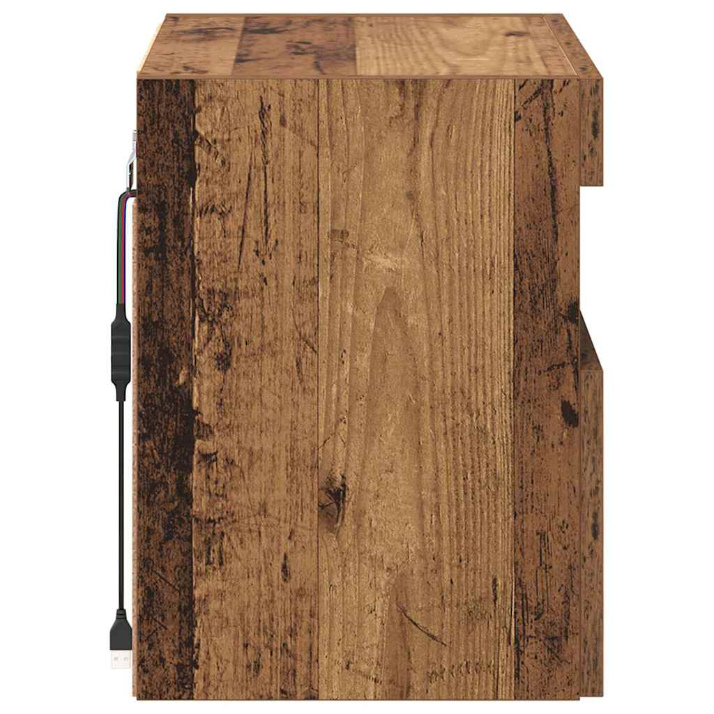TV Wall Cabinet Old Wood 40 x 30 x 40 cm Engineered Wood