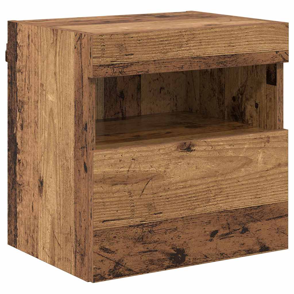 TV Wall Cabinets 2 pcs Old Wood 40 x 30 x 40 cm Engineered Wood