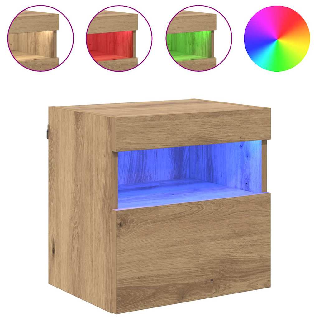 TV Wall Cabinets 2 pcs Artisan Oak Engineered Wood
