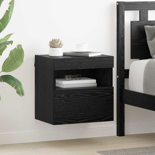 TV Wall Cabinet 40 x 30 x 40 cm Black Oak Engineered Wood