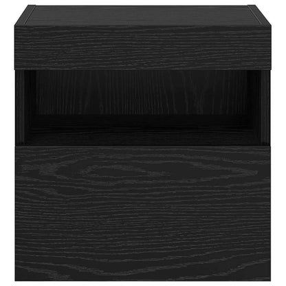 TV Wall Cabinet Black Oak 40 x 30 x 40 cm Engineered Wood