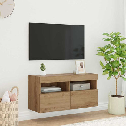 TV Wall Cabinet 80 x 30 x 40 cm Artisan Oak Engineered Wood