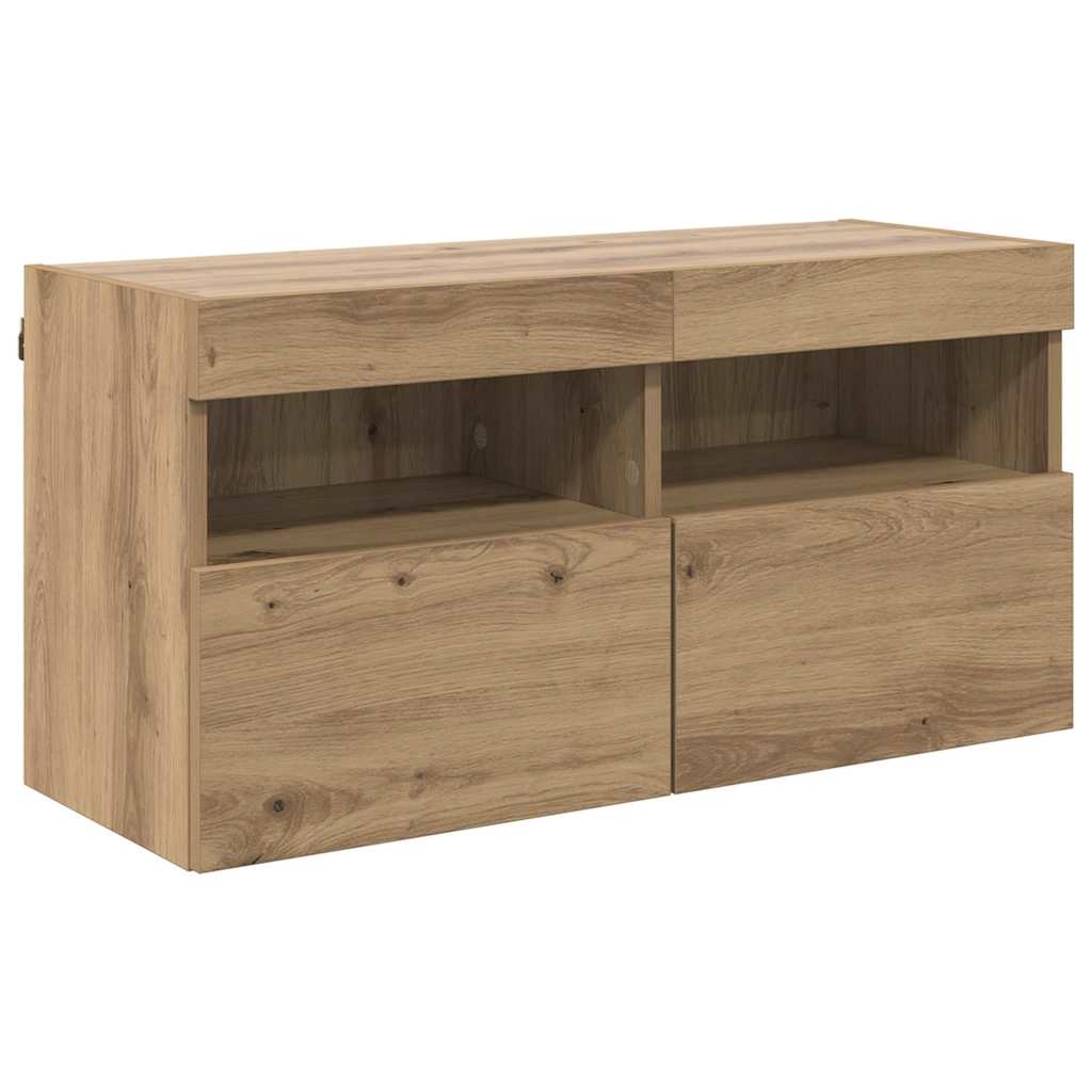 TV Wall Cabinet 80 x 30 x 40 cm Artisan Oak Engineered Wood