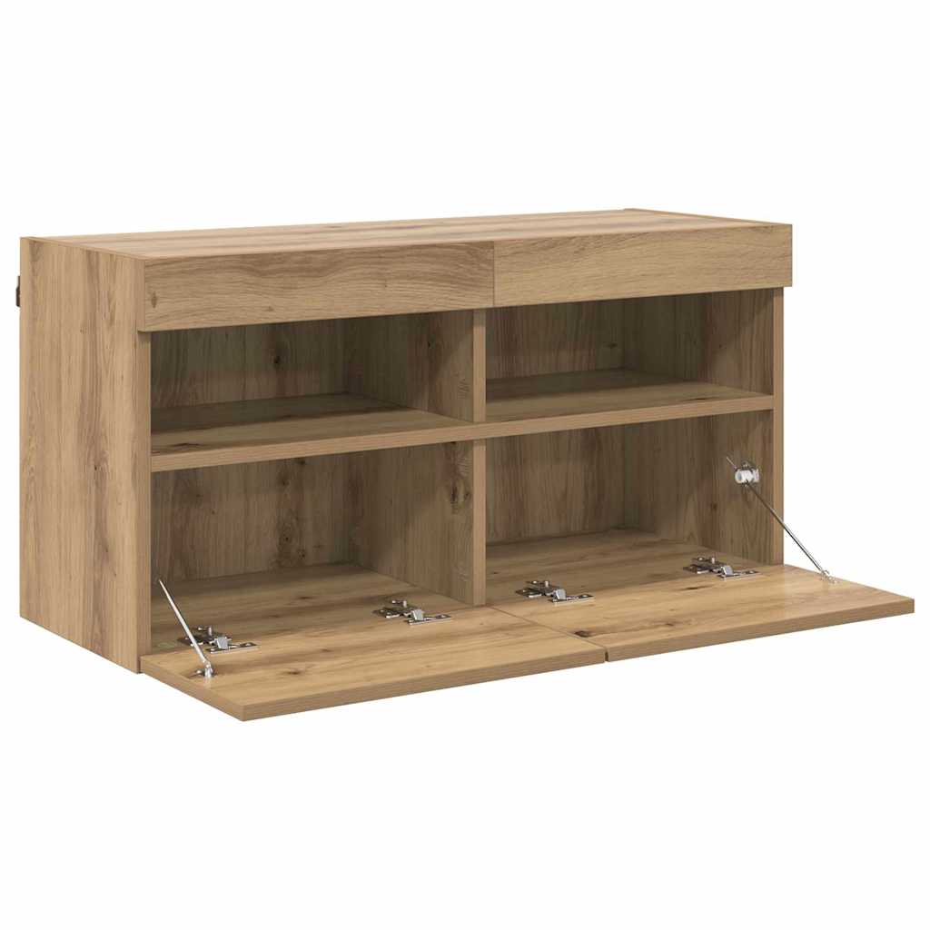 TV Wall Cabinet 80 x 30 x 40 cm Artisan Oak Engineered Wood