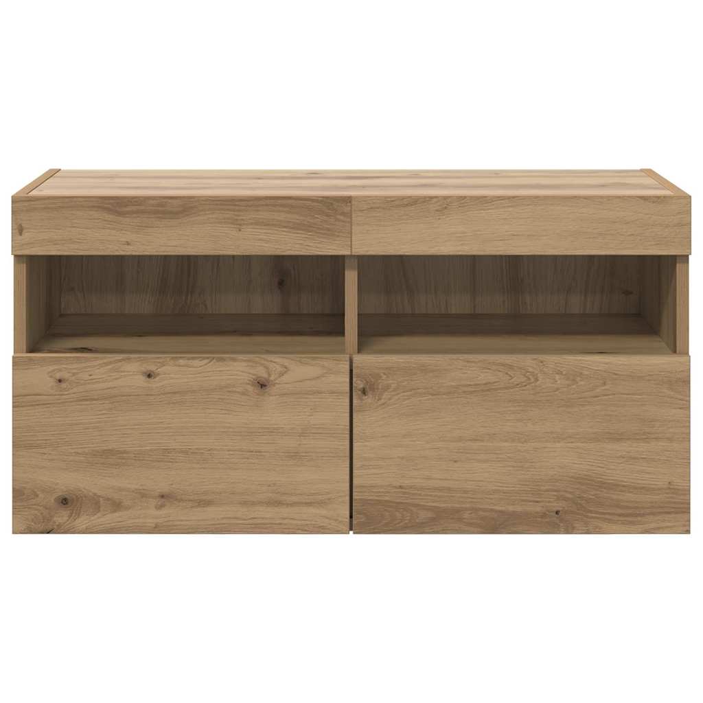 TV Wall Cabinet 80 x 30 x 40 cm Artisan Oak Engineered Wood