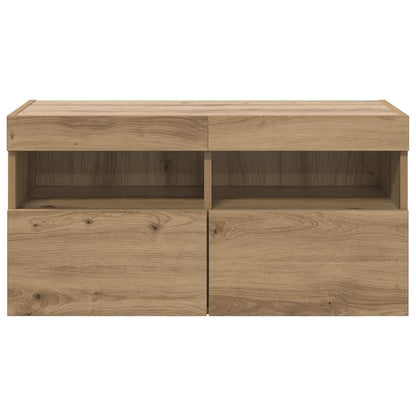 TV Wall Cabinet 80 x 30 x 40 cm Artisan Oak Engineered Wood