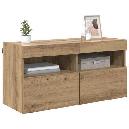 TV Wall Cabinet 80 x 30 x 40 cm Artisan Oak Engineered Wood