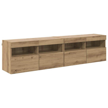TV Wall Cabinets 2 pcs Artisan Oak Engineered Wood