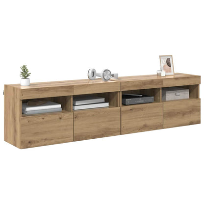TV Wall Cabinets 2 pcs Artisan Oak Engineered Wood