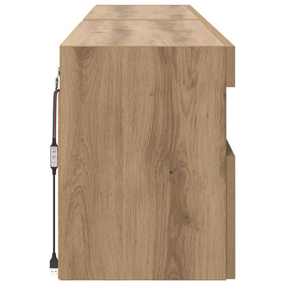 TV Wall Cabinets 2 pcs Artisan Oak Engineered Wood