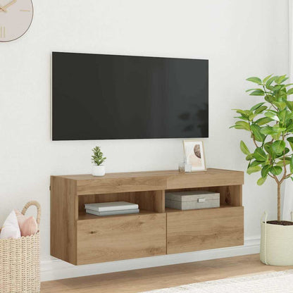 TV Wall Cabinet 100 x 30 x 40 cm Artisan Oak Engineered Wood