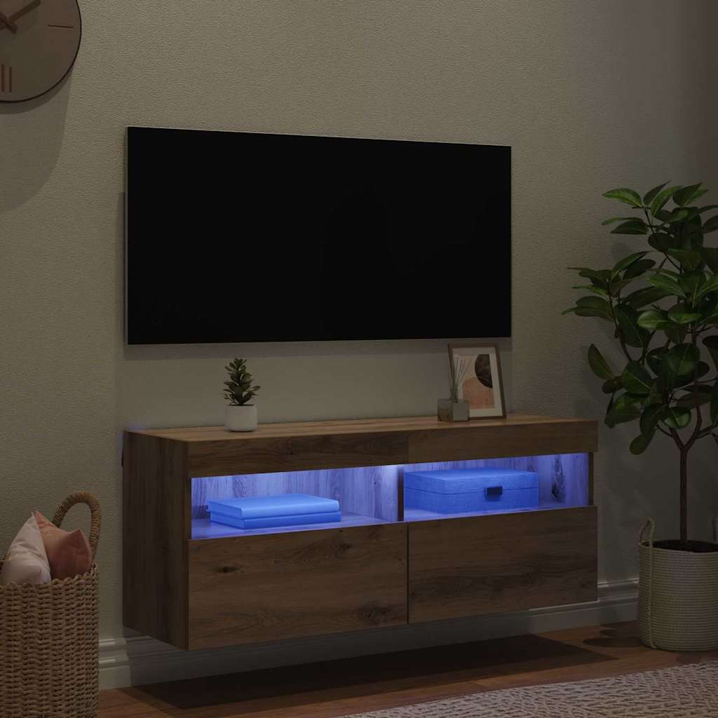 TV Wall Cabinet 100 x 30 x 40 cm Artisan Oak Engineered Wood