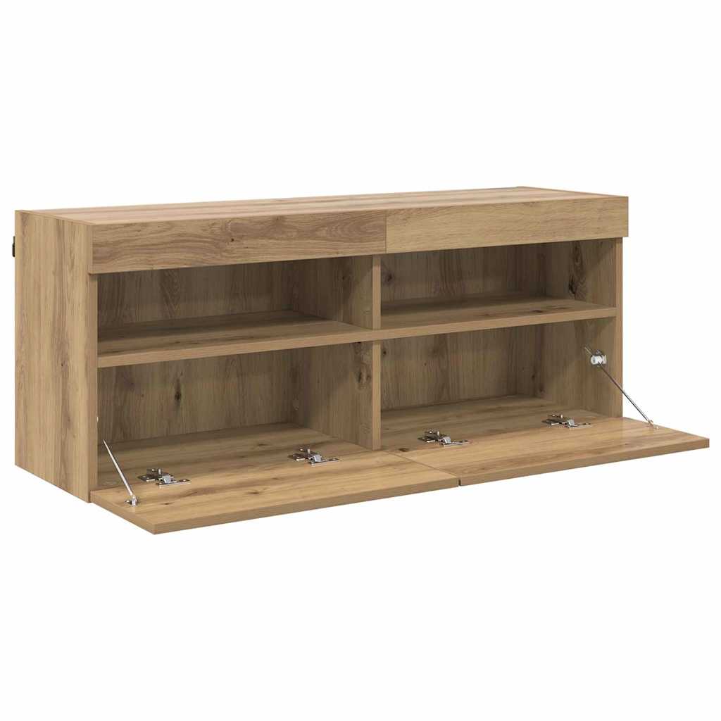 TV Wall Cabinet 100 x 30 x 40 cm Artisan Oak Engineered Wood