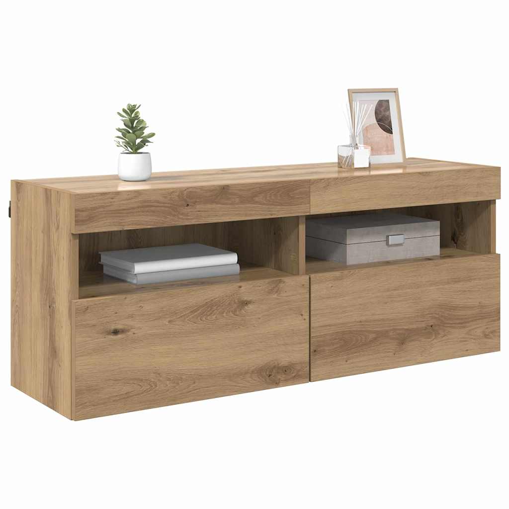 TV Wall Cabinet 100 x 30 x 40 cm Artisan Oak Engineered Wood