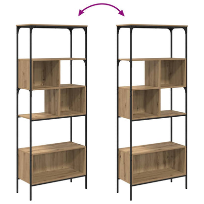 Bookcase 7-Tier 76 x 33 x 188.5 cm Engineered Wood Artisan Oak