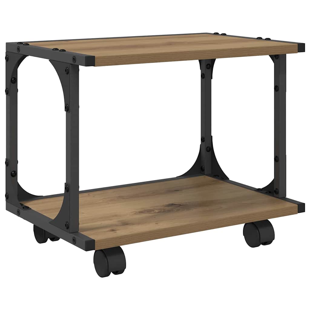 Printer Stand Artisan Oak 41 x 28 x 33.5 cm Engineered Wood