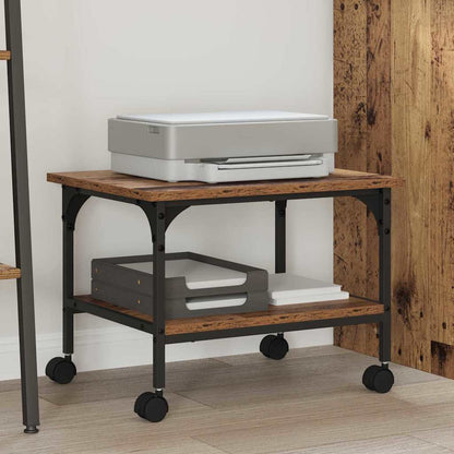 Printer Stand Old Wood 50 x 40 x 38 cm Engineered Wood