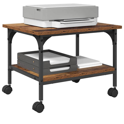 Printer Stand Old Wood 50 x 40 x 38 cm Engineered Wood