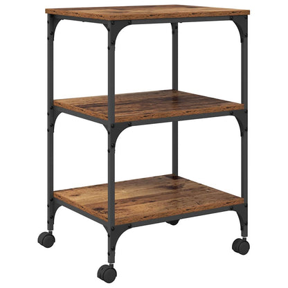 Printer Stand Old Wood 50 x 41 x 75 cm Engineered Wood
