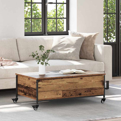 Coffee Table Old Wood 91 x 55 x 32 cm Engineered Wood