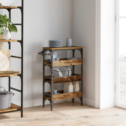 Kitchen Trolley Old Wood 53 x 20 x 76 cm Engineered Wood