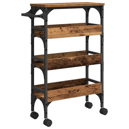 Kitchen Trolley Old Wood 53 x 20 x 76 cm Engineered Wood