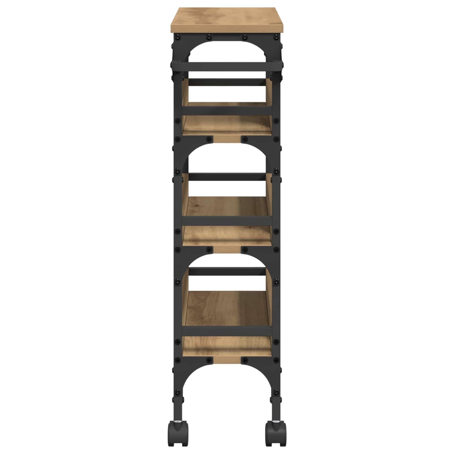 Kitchen Trolley Artisan Oak 53 x 20 x 76 cm Engineered Wood