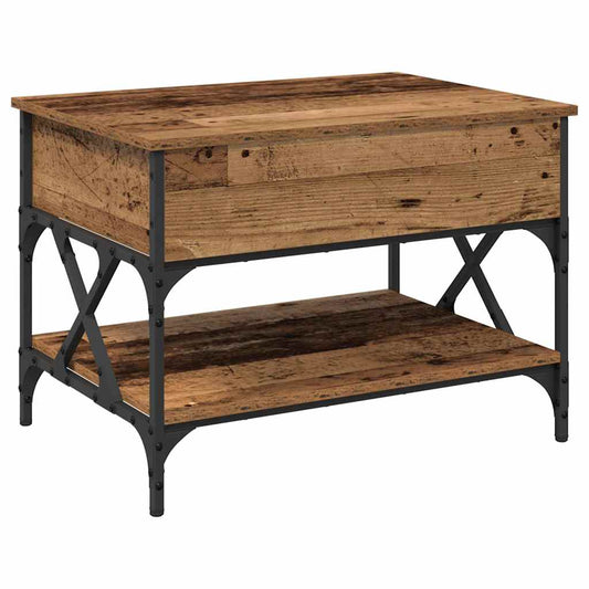 Coffee Table Old Wood 70x50x50cm Engineered Wood