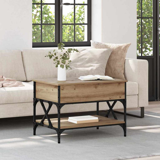 Coffee Table Artisan Oak 70x50x50cm Engineered Wood