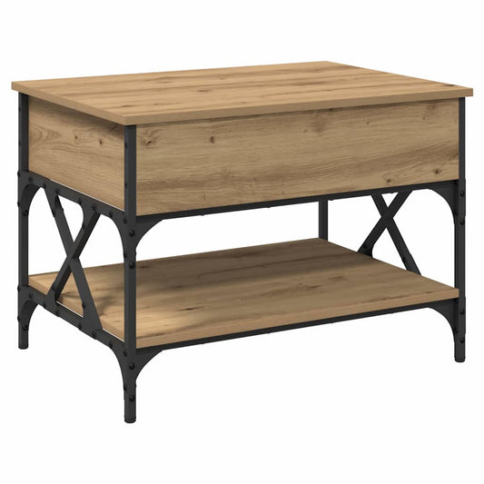 Coffee Table Artisan Oak 70x50x50cm Engineered Wood