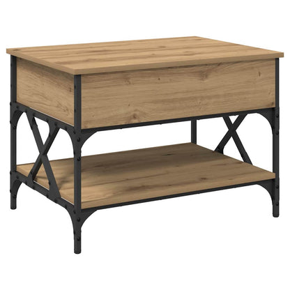 Coffee Table Artisan Oak 70 x 50 x 50 cm Engineered Wood