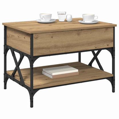 Coffee Table Artisan Oak 70 x 50 x 50 cm Engineered Wood