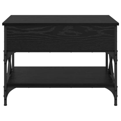Coffee Table Black Oak 70 x 50 x 50 cm Engineered Wood