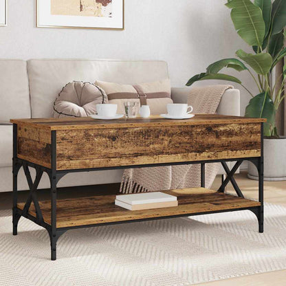Coffee Table Old Wood 100 x 50 x 50 cm Engineered Wood