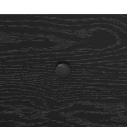 Coffee Table Black Oak 70 x 50 x 54.5 cm Engineered Wood