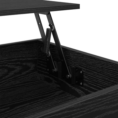 Coffee Table Black Oak 85 x 50 x 50 cm Engineered Wood