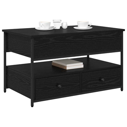 Coffee Table Black Oak 85 x 50 x 50 cm Engineered Wood