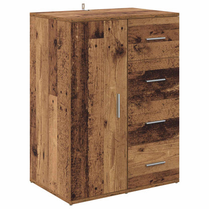 Sideboard with Drawer Old Wood 59 x 39 x 80 cm Engineered Wood