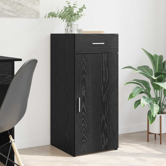 Storage Cabinet Black Oak 40 x 42.5 x 93 cm Engineered Wood