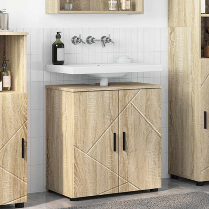 Bathroom Cabinet with Storage Sonoma Oak 61 x 35 x 64 cm