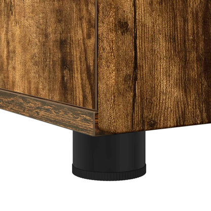 Bathroom Cabinet with Storage Smoked Oak 61 x 35 x 64 cm